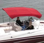 Shademate OV80214AE Acrylic Bimini Top And Boot Only - Jocky Red. Fixed Price $105.00.