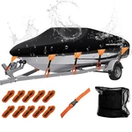 Boat Cover Heavy Duty Marine Grade Waterproof Polyester Trailer 14-16FT. Fixed Price $127.99.