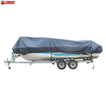 Trailerable Waterproof Boat Cover Gray Heavy 600D Marine Grade Polyester Canvas. Fixed Price $33.02.