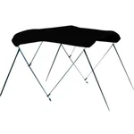 Carver A4663UB-02 3-BOW Round Tube Sunbrella Bimini Top Jet Black New. Fixed Price $392.74.