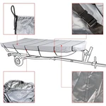 Fit For Jon Boat Grey 210D Cover 14FT 70INCH Water Proof Trailerable. Fixed Price $22.95.