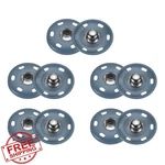 Harfington 5 Set 21MM Metal Snap Fastener Buttons Lake Blue Purse Clothes. Fixed Price $20.00.