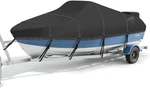 Cover With Windproof Straps For Trailer Boat, 16'-18.5' Long (beam W98"). Fixed Price $89.25.