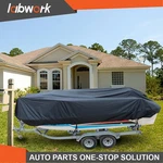 Labwork Boat Cover V-hull Runabouts 11-13FT 420D Black Waterproof Heavy Duty. Fixed Price $23.54.