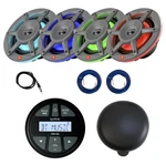 Jbl PRV90 Marine Gauge Bt Radio,cover 4X 6.5" Led Gray Speaker, Antenna, Wire. Fixed Price $434.49.