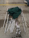 Shademate 357156 Pontoon Top Frame 10' Long W/bimini Cover Green Boat. Fixed Price $295.96.