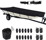 420D Upgraded Jon Boat Cover 12-14FT Long,beam Width To 70IN, Black. Fixed Price $58.50.