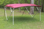 Vortex Square Tube Frame 4 Bow Pontoon/deck Boat Bimini Top 12' Burgundy 91-96". Fixed Price $430.00.