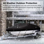 Neverland 17-19 Boat Cover Waterproof Trailerable Fishing Ski V-hull Black. Fixed Price $45.99.