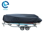 Boat Cover Waterproof Trailerable Fishing V-hull Tri-hull Runabout 20-22FT Black. Fixed Price $31.66.