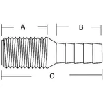 Forespar CF252 Tailpipe 1-1/2" #905010. Fixed Price $9.87.