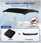 Bow Bimini Top Cover. Heavy Duty Waterproof Marine Canvas Sun Shade Boat Canopy. Fixed Price $88.42.