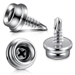 Boat Canvas Snaps Stainless Steel Screw Cover 9.5 Mm (3/8 Inch), Silver. Fixed Price $16.16.