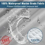 Mofcover 1200D Pontoon Boat Cover, Heavy Duty Marine Grade Waterproof Deck Bo.... Fixed Price $199.99.