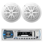 Pyle Marine Am Fm Usb Sd Aux Input Stereo Bluetooth Receiver +pair 6.5" Speakers. Fixed Price $87.99.