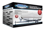 Shoreline Marine Water-resistant Boat Cover Size 20-22' 150D Polyester Gray. Fixed Price $47.99.