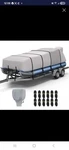 Rvmasking Reinforced Pontoon Boat Cover 1400D Fits 17-20' Up 102" Beam. Fixed Price $80.00.