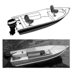 Wide Series Slate Gray Poly-flex Ll Boat Cover 16 FOR'6" 76". Fixed Price $231.01.