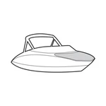 Yamaha SX240 Ho 2015-2016 Boat Bow Cover W/ Snaps Charcoal MAR-240BC-CH-15. Fixed Price $247.95.