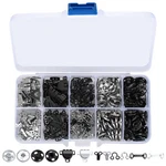 200 Pcs Sewing Hooks And Eyes Closure Set, 3 Styles Skirt Closur.... Fixed Price $13.69.