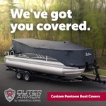 Outer Armor Mooring Cover For Sun Tracker 2022 Party Barge Dlx Pontoon. Fixed Price $200.00.