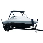 Mist Gray Sun-dura Boat Cover 21 FOR'6" L X 102" W Tournament. Fixed Price $811.03.