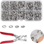 100 Sets Metal Snap Buttons Kit With Fastener Pliers Press Tool - 400 Pcs 9.5MM. Fixed Price $16.04.
