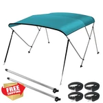 Seamander 3 Bow Bimini Top Boat Cover Teal 6'LX 61-66"W. Fixed Price $209.99.