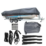 Boat Cover 14-16FT 3 Layers Heavy Duty Fabric W/cotton Lining Waterproof 90". Fixed Price $30.09.