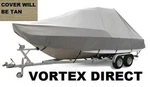 New Vortex Tan/beige 19' T-top Center Console Boat Cover. Fixed Price $299.00.