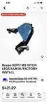 Reese 30917 M5 Hitch Legs Ram W/factory Install New Tow Kit Truck Trailer Pull. Fixed Price $399.99.