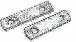 Seachoice Universal 3" Frame Tie 1/4" Plated Steel Bolt #3/8" 55221. Fixed Price $18.26.