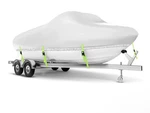 Rzkhdzhm Boat Cover 26-28 Ft, Waterproof 900D Heavy Duty. Fixed Price $80.00.