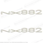 Fits Nitro NX882 Boat Logo Decals (set Of 2) - Metallic Gold W/ Black Outline. Fixed Price $54.95.