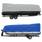 17 18 19 20FT 21 22 23 24FT Heavy Duty Pontoon Boat Cover Waterproof Blue Grey. Fixed Price $38.46.