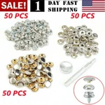150PCS Stainless Steel Boat Marine Canvas Fabric Snap Cover Button & Socket Kit. Fixed Price $15.86.