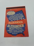 Alexander Motor Co. Chrysler Parts Dallas Texas 40 Strike Matchbook Cover. Fixed Price $5.99.