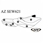 Hydro-turf Premier Seat Cover Compatible With Kawasaki Ultra R/ 310X. Fixed Price $289.25.