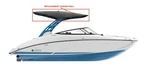 Yamaha Genuine Oem 242XE 242S Boat Awning Charcoal Canvas F5V-U3131-70-00. Fixed Price $1591.95.