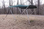 New Green Vortex 3 Bow Bimini Top 6' Long / 67-72" Wide, 46" Tall. Fixed Price $245.99.