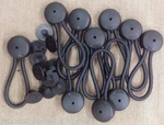 10 Black Bungee Shock Cord Clip Loops Stayput Boat Truck Tarp Canvas Covers. Fixed Price $60.72.