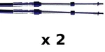 2 Pack 9 Ft Xtreme Control Cables Fits Honda Suzuki Tohatsu Yamaha Nissan. Fixed Price $135.76.