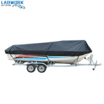 Heavy 600D Marine Grade Polyester Canvas Trailerable Waterproof Boat Cover Black. Fixed Price $40.20.