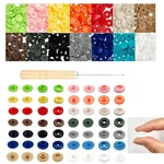 Imntho 140 Sets Plastic SNAPS,T5 Buttons Need Tools, No-sew Butt.... Fixed Price $20.80.
