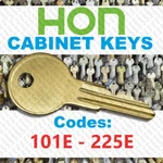 Hon Filing Cabinet Replacement Key Cut Code 101E - 225E. Fixed Price $6.99.