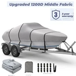 Rvmasking 1200D Boat Cover For 17-19' 96"W V-hull Heavy Duty Runabout New. Fixed Price $121.99.