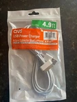 Qvs Usb Power Charger & Sync Cable, 4.9 Ft, 30-PIN Port Up To 2.1 Amp. Fixed Price $7.99.