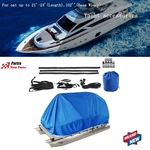 21-24FT Dark Blue Waterproof Pontoon Deck Boat Cover (780*400). Fixed Price $35.42.