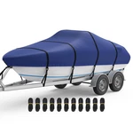 Rvmasking Boat Cover Ultra-thick 1400D Polyester Canvas Double Pu Waterproof. Fixed Price $177.78.