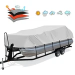 Solim Pontoon Boat Cover 16-18FT 1200D Waterproof Heavy Duty Gray. Fixed Price $209.99.